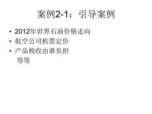管理经济学第二章供求均衡原理