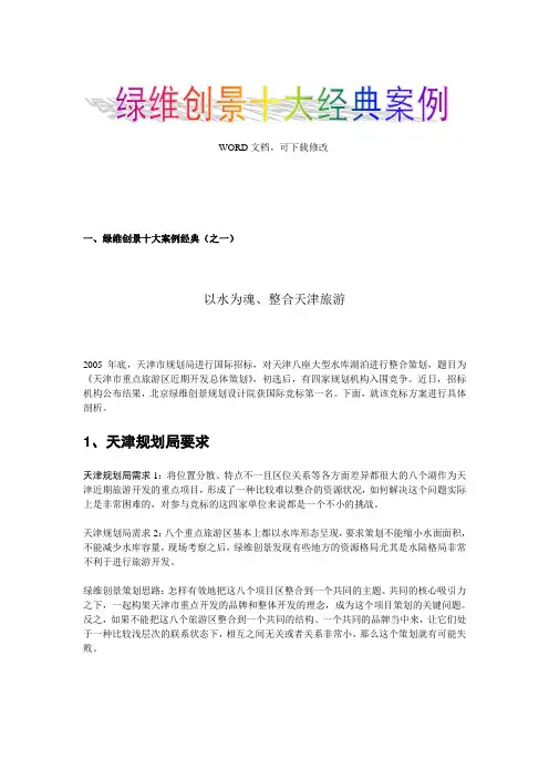 绿维创景十大案例