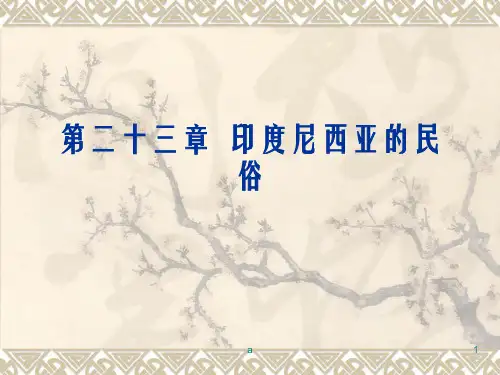 印度尼西亚的民俗