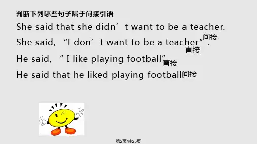 高一英语必修一UnitGrammar语法直接引语间接引语.pptx