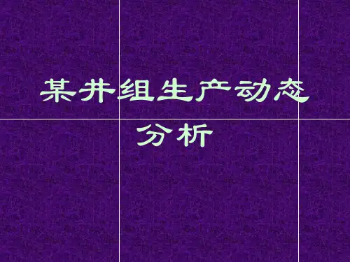 采油PPT课件：某井组生产动态分析