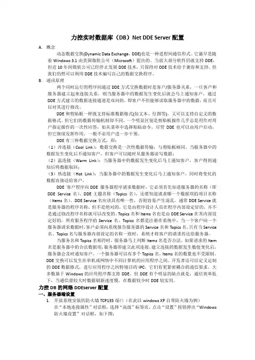 力控Net DDEServer配置