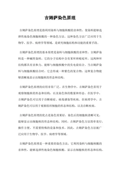 吉姆萨染色原理