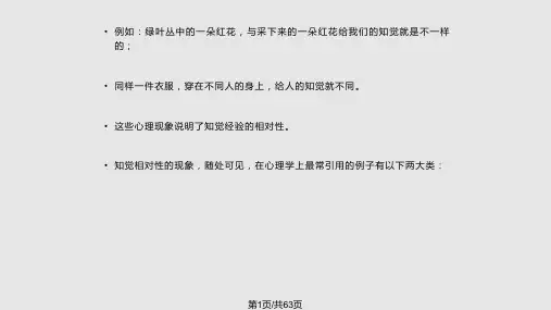 普通心理学知觉PPT课件