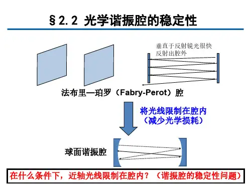 第二章 第二节 开放光学谐振腔稳定性