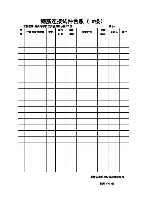 原材料送检台账