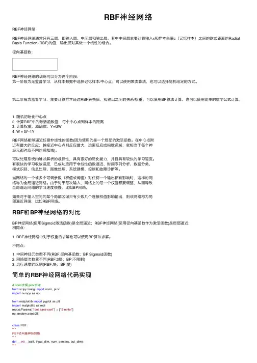 RBF神经网络