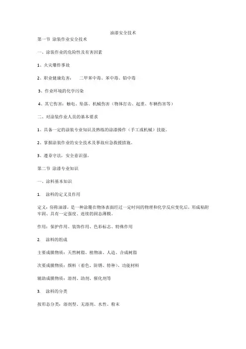 油漆安全技术