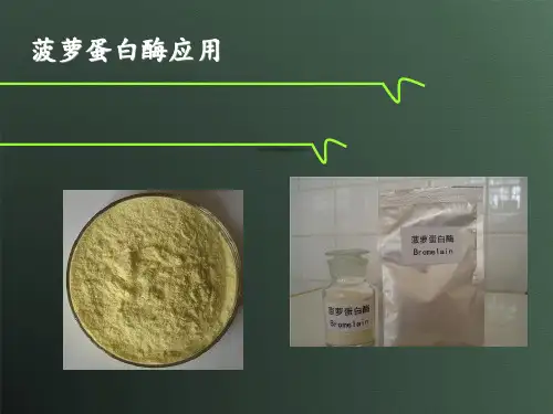 菠萝蛋白酶应用