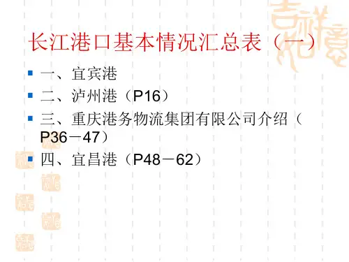 指南长江各港介绍一