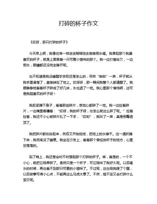 打碎的杯子作文
