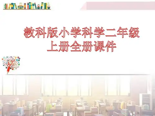 教科版 小学科学 二年级上册精美课件全册课件