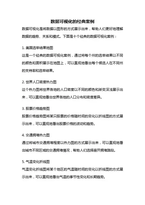 数据可视化的经典案例