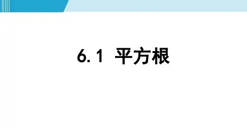 人教数学七下《平方根》实数PPT精品教学课件