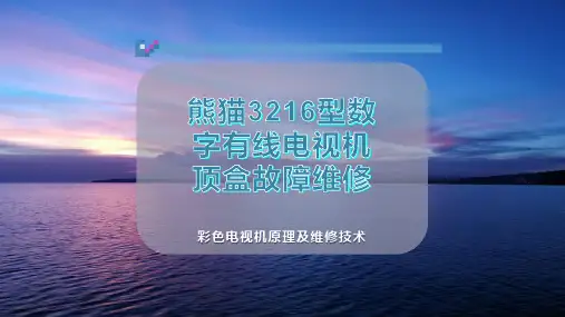 熊猫3216型数字有线电视机顶盒故障维修
