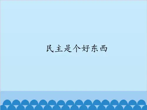 民主是个好东西_课件