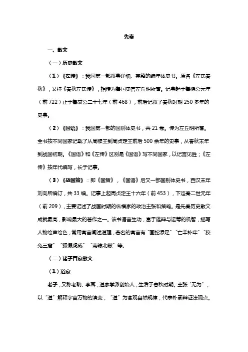 中国古代文学常识