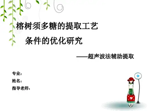 多糖提取_开题报告ppt