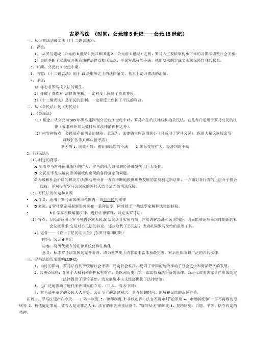 古罗马法