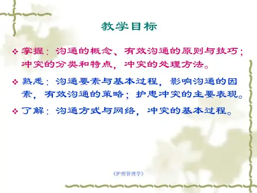 第八章_沟通与冲突分析