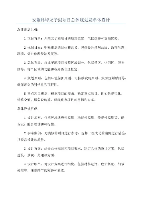 安徽蚌埠龙子湖项目总体规划及单体设计