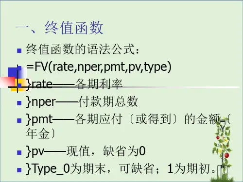 excel常用财务函数(1)