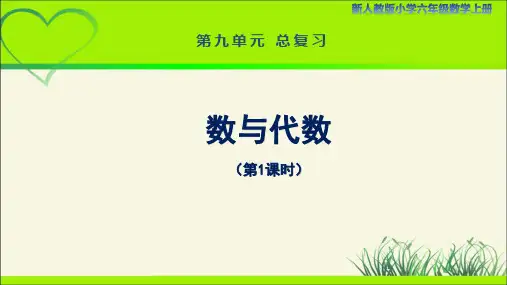 新人教小学六年级数学上册《数与代数(第1课时)》示范教学课件