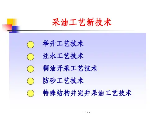 《采油工艺新技术》