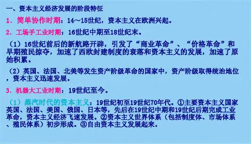 资本主义发展史上的经济思想(共7张PPT)