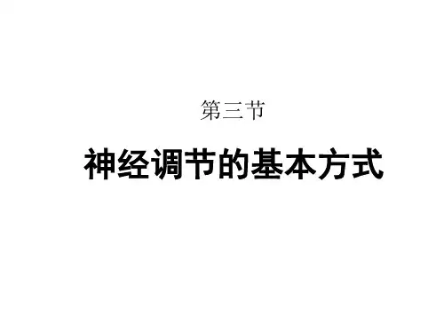 人教版七年级生物下册课件-6.3 神经调节的基本方式(共24张PPT)