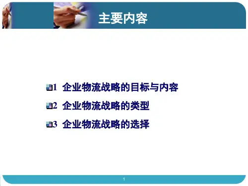 企业物流战略培训课件(PPT 45页)