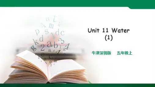 Unit 11 Water第一课时ppt（1）导学案