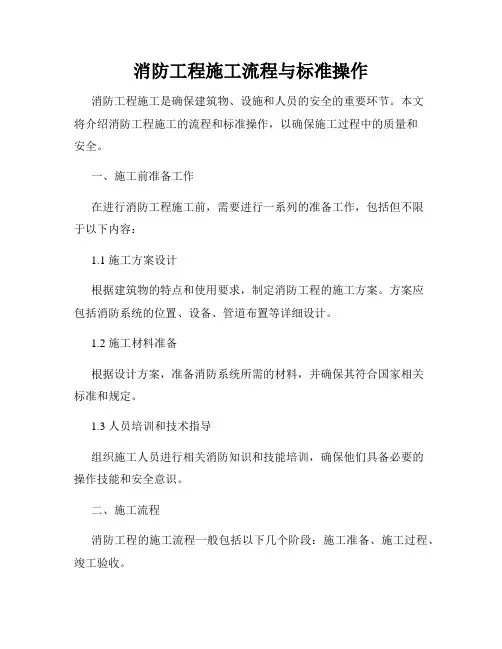 消防工程施工流程与标准操作