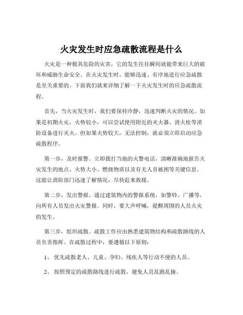 火灾发生时应急疏散流程是什么