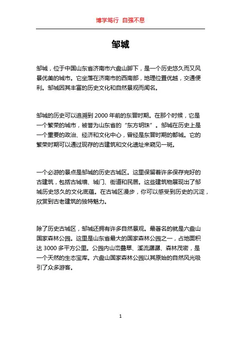 邹城_精品文档