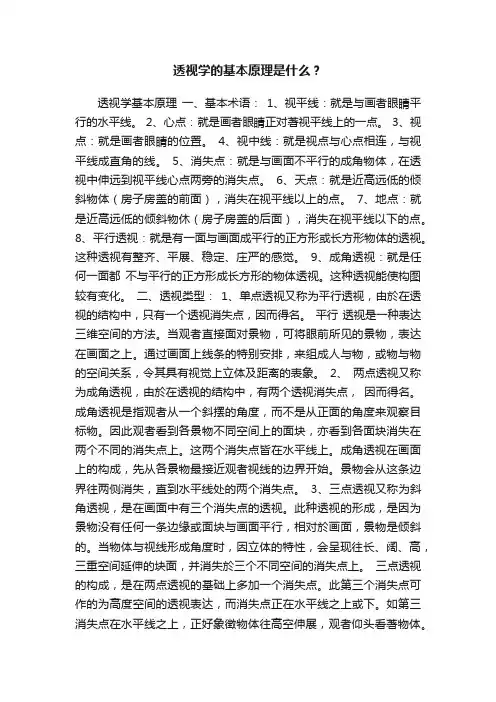 透视学的基本原理是什么？