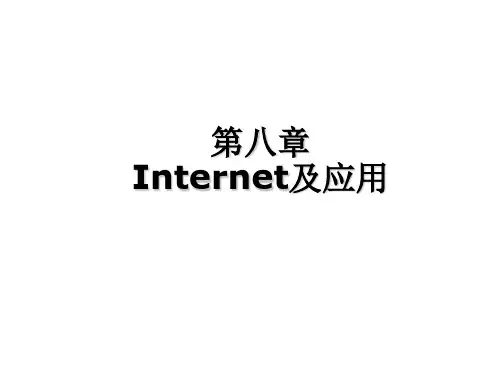 Internet及应用