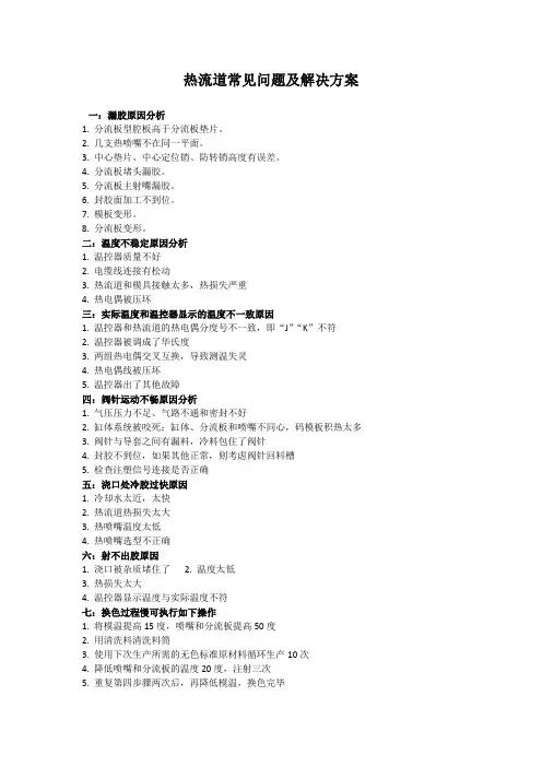 热流道常见问题