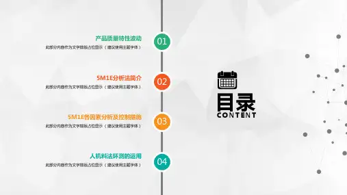 5M1E分析法人机料法环测的分析培训课件动态ppt模板