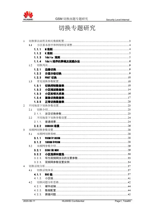 切换专题研究