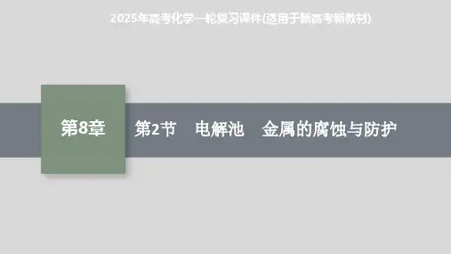 2025年高考化学一轮复习课件(适用于新高考新教材) 第2节 电解池 金属的腐蚀与防护