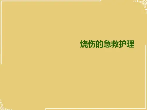 烧伤的急救护理【共37张PPT】