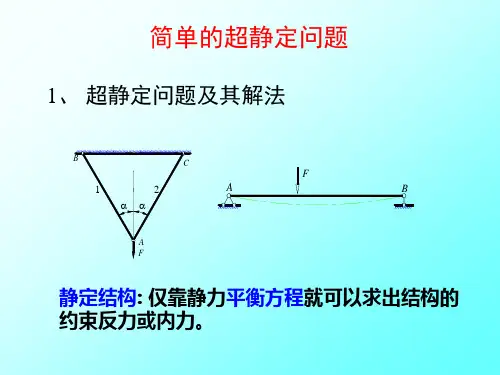 9-简单超静定结构的解法解析