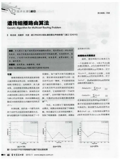 遗传组播路由算法