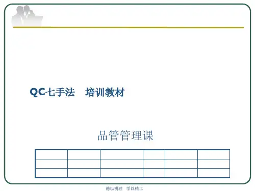 QC七手法培训(共45张PPT)