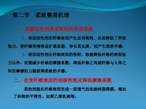 第十五章柔软整理剂
