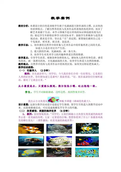 教学案例《谁画的鱼最大》保一田皖翎07-4