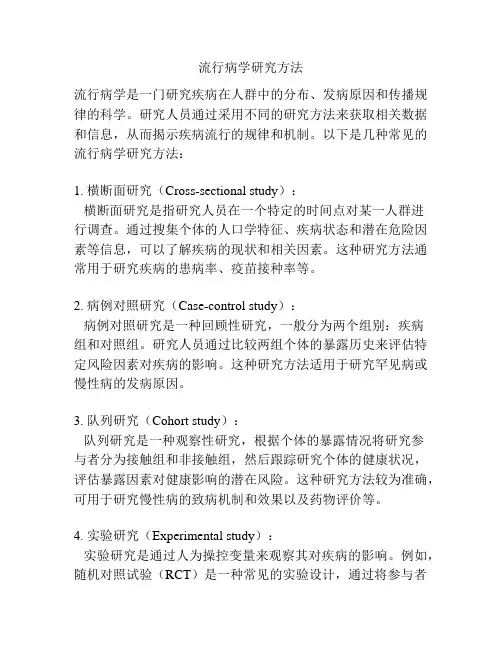 流行病学研究方法