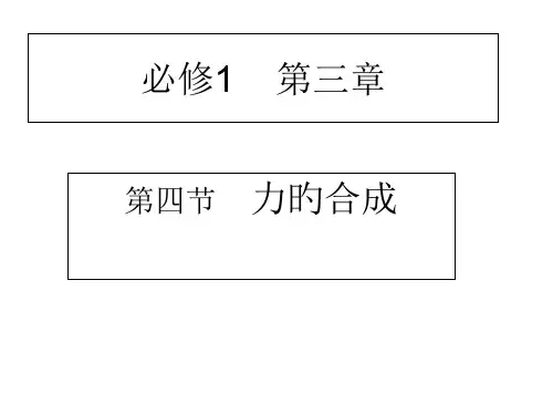 力的合成市公开课获奖课件省名师示范课获奖课件