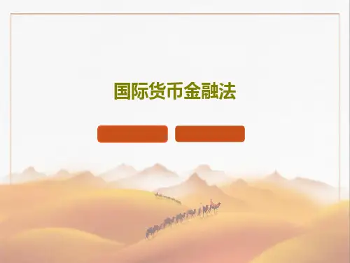国际货币金融法161页PPT